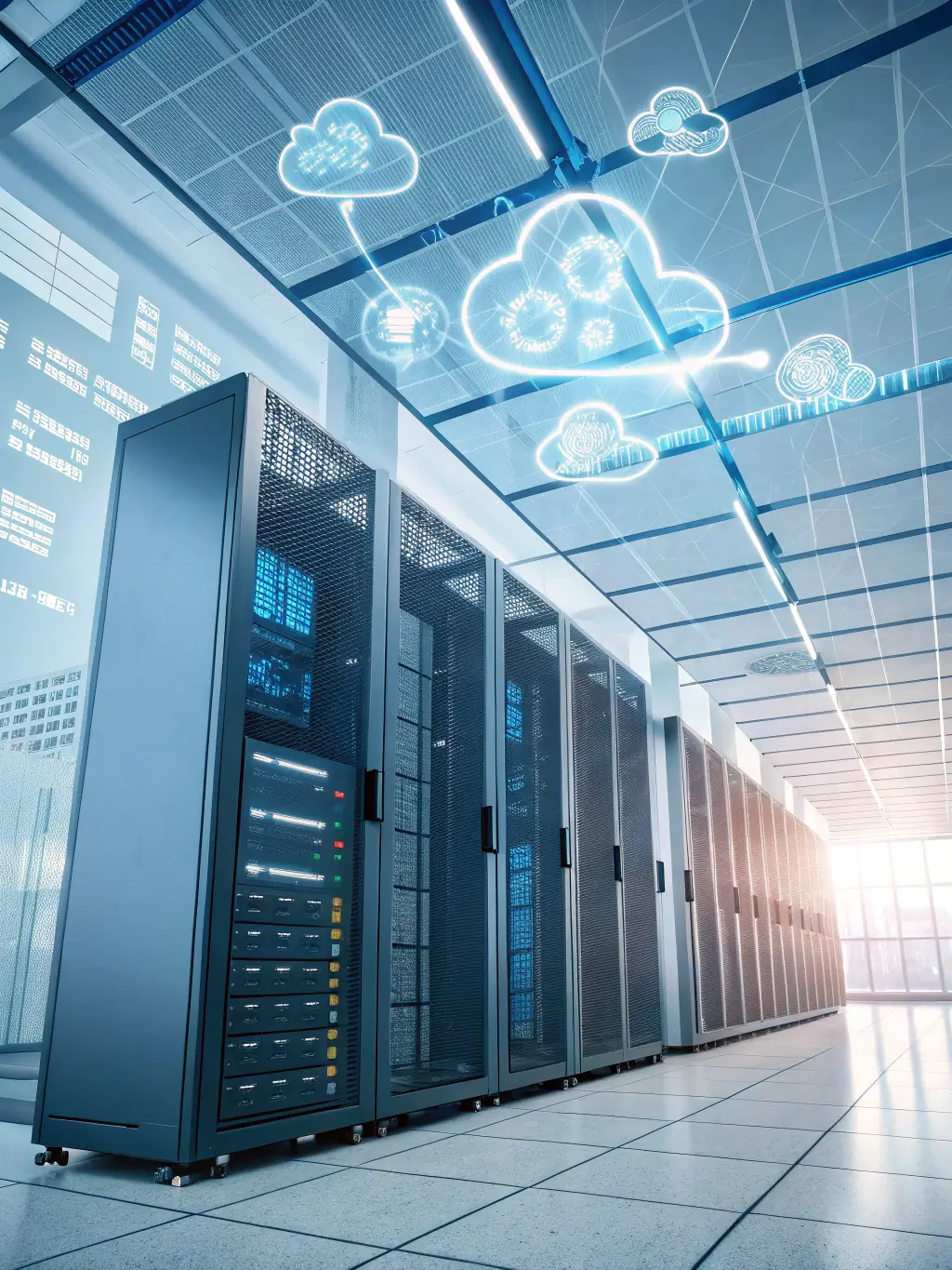An illustration of a serverless data platform architecture, showcasing auto-scaling capabilities and event-driven data processing, reflecting Cynapta's proficiency in modern data solutions.